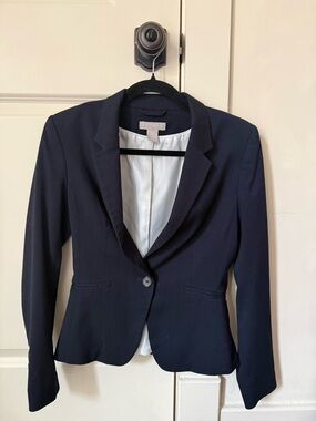 H&M Navy Single-Button Women's Blazer
